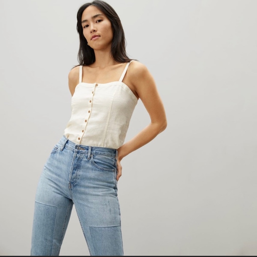 Everlane Linen Picnic Top